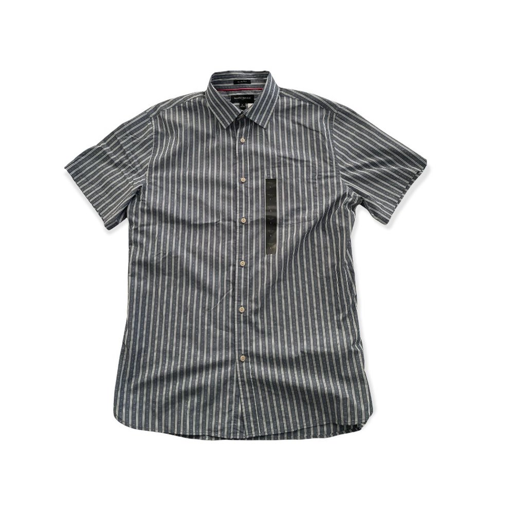 Banana Republic Factory Slim Fit Striped Men's Casual Button Down Shirt